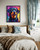 Rottweiler Colorful Abstract Art Print Poster