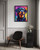 Rottweiler Colorful Abstract Art Print Poster