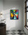 Schnauzer Colorful Abstract Art Print Poster