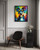 Schnauzer Colorful Abstract Art Print Poster