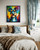 Schnauzer Colorful Abstract Art Print Poster