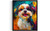 Shih Tzu Colorful Abstract Art Print Poster