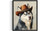 Siberian Husky Cowboy Hat Art Print Poster
