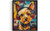 Silky Terrier Music Headphone Art Print Poster