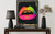 Neon Colored Lips Wall Art Print Poster