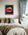 Neon Colored Lips Wall Art Print Poster