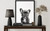French Bulldog Black  Wall Art Print Poster