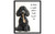 Black Poodle wall art poster print