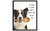Border Collie wall art poster print