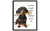 Dachshund wall art poster print