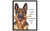 German Shepherd wall art poster print
