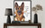 German Shepherd Wall Art  Print  Poster