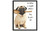 Pug wall art poster print