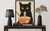 Black Cat Wall  Art Print  Poster
