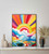 Rainbow Abstract Art Print Poster