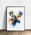 Colorful Moose Art Print Poster