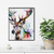 Colorful Reindeer Art Print Poster