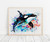 Killer Whale Art Print Poster