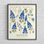 Austin Texas Flower Market Art Print Poster