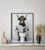 Highland Cow On Toilet Bathroom Art Print Poster