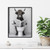 Highland Cow On Toilet Bathroom Art Print Poster