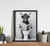 Highland Cow On Toilet Bathroom Art Print Poster