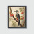 Woodpecker Vintage Bird Art Print Poster