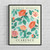 Clarence New York Flower Market Art Print Poster