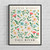 Fall River Massachusetts Flower Market Art Print Poster