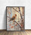 Winter Finch On A Birch Tree Art Print Poster