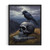 Crow And Skull Gothic  Art Print Poster
