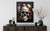 Skull And Flower Gothic  Art Print Poster