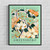 Greensboro North Carolina Flower Market Art Print Poster