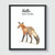 Red Fox "Hello Sweet Cheeks" Art Print Poster