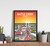 Battle Creek Michigan City Sunset Art Print Poster