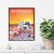 Fayetteville North Carolina City Sunset Art Print Poster