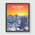Hollywood California City Sunset Art Print Poster