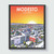 Modesto California City Sunset Art Print Poster