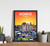 Monroe Louisiana City Sunset Art Print Poster