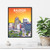 Raleigh North Carolina City Sunset Art Print Poster