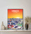 Venice California City Sunset Art Print Poster