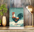 Rooster Vintage Animal Art Print Poster