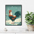 Rooster Vintage Animal Art Print Poster