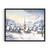 Winter Village And Church Art Print Poster