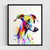 Greyhounds Watercolor Art Print Poster