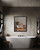 Flamingo  in Bathtub Art Print Poster, Bathroom