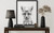 Fox Art Print Poster, Toilet