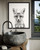 Fox Art Print Poster, Toilet