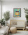 Surfboard and Bus-topaz Art Print Poster