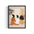 Female with Friends Art Print Poster